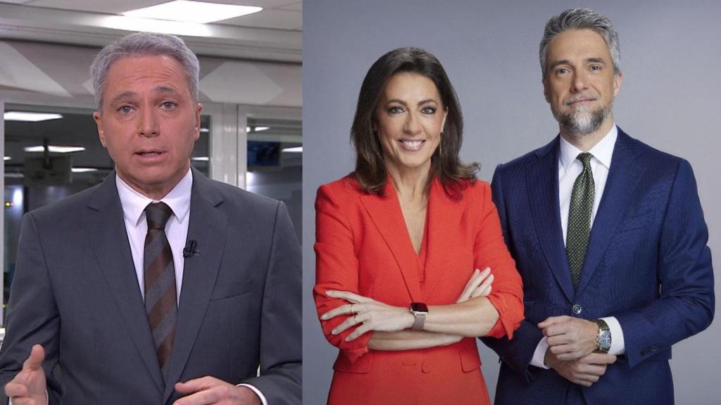 Vicente Vallés, Ángeles Blanco y Juan Carlos Franganillo.