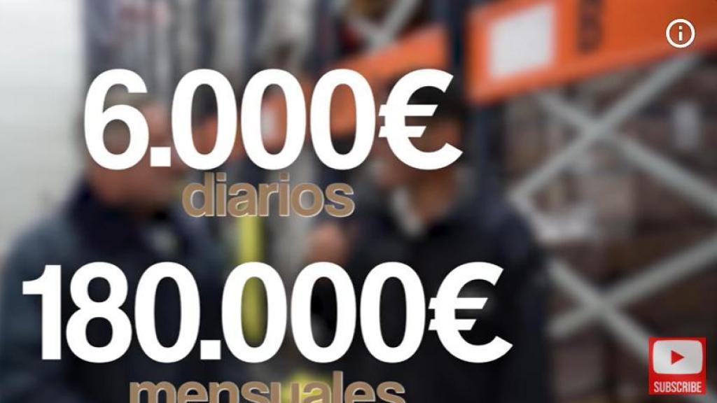 Cálculo de cuánto factura al mes.