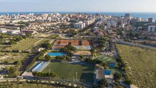 El Club Atlético Montemar de Alicante desde el aire, en cuyos aledaños se pretende construir la Ciudad Deportiva del Hércules.
