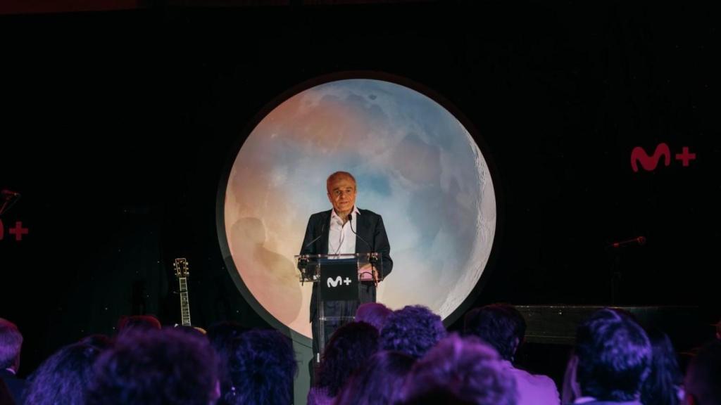 Javier de Paz, presidente no ejecutivo de Movistar Plus, en un evento el pasado mes de junio.