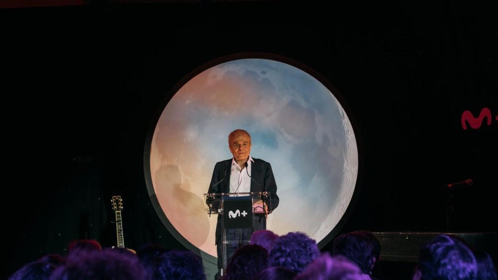 Javier de Paz, presidente no ejecutivo de Movistar Plus, en un evento el pasado mes de junio.