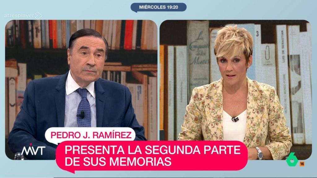 Captura de la intervención de Pedro J. en el programa 'Más Vale Tarde' de La Sexta.