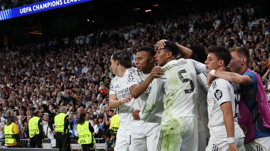 Bellingham celebra su gol contra la Juventus