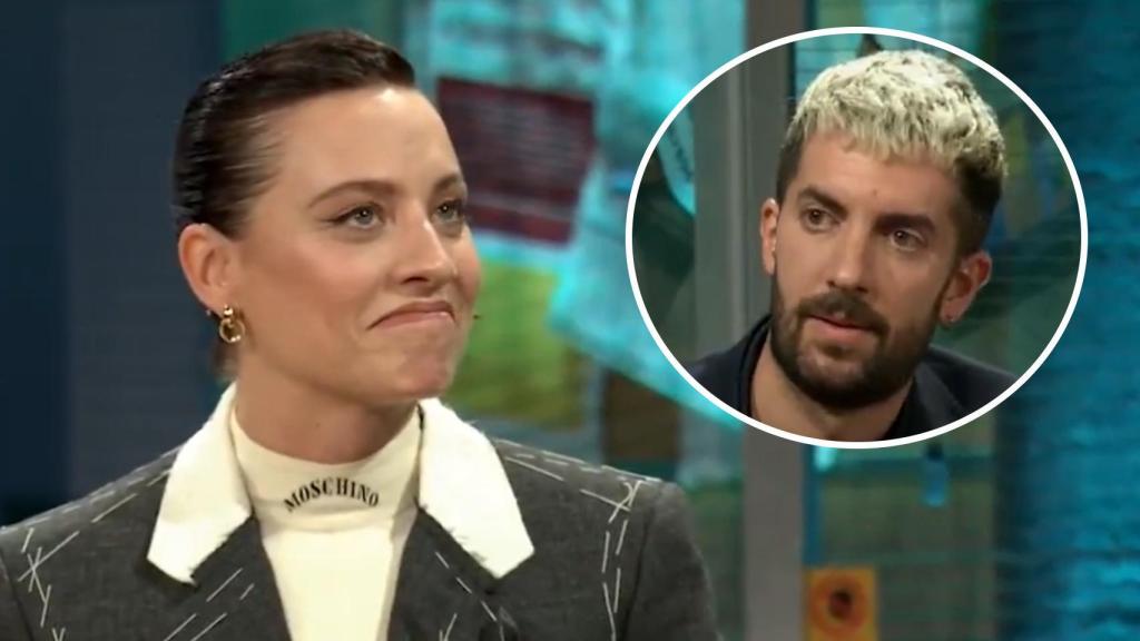 Michelle Jenner y David Broncano en un montaje hecho por BLUPER.