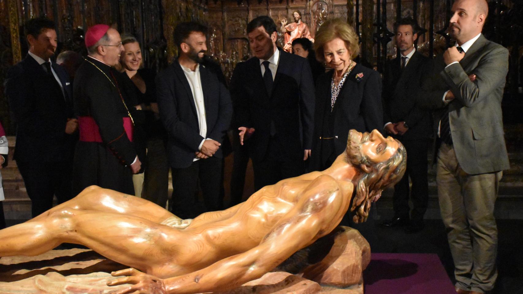 Visita de la reina Sofía a la exposición de Las Edades del Hombre en Zamora