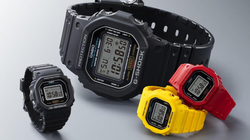 Casio G-SHOCK Nano junto al G-SHOCK original