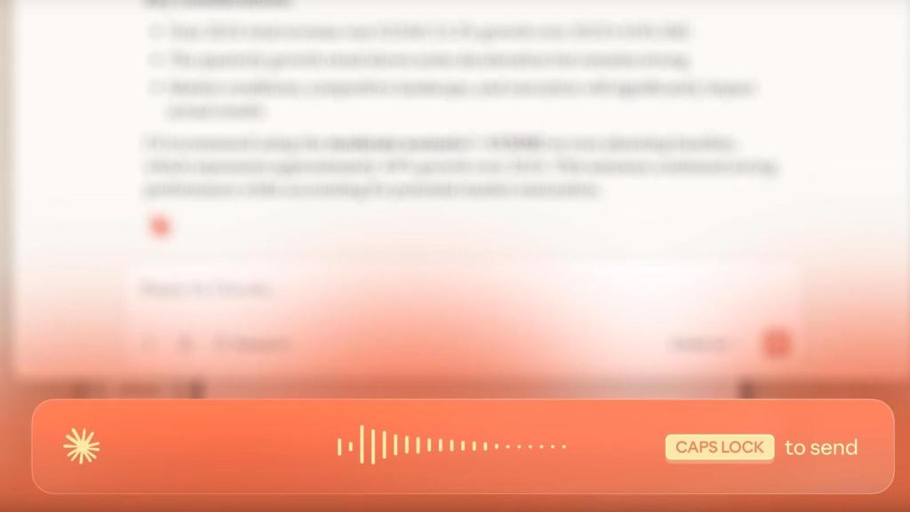 La experiencia de grabación de voz de Claude en Mac