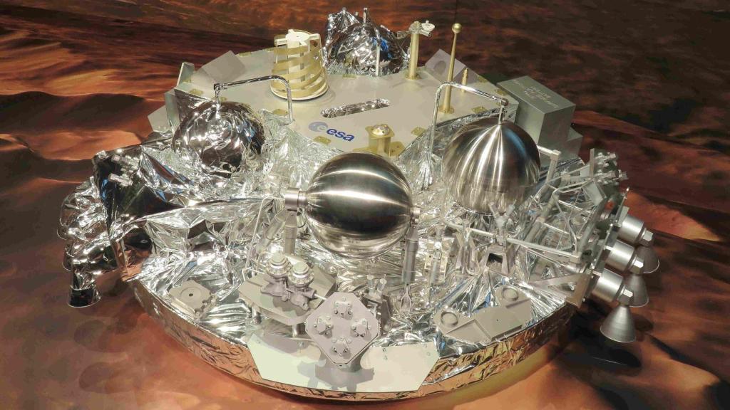 Maqueta del módulo de descenso Schiaparelli