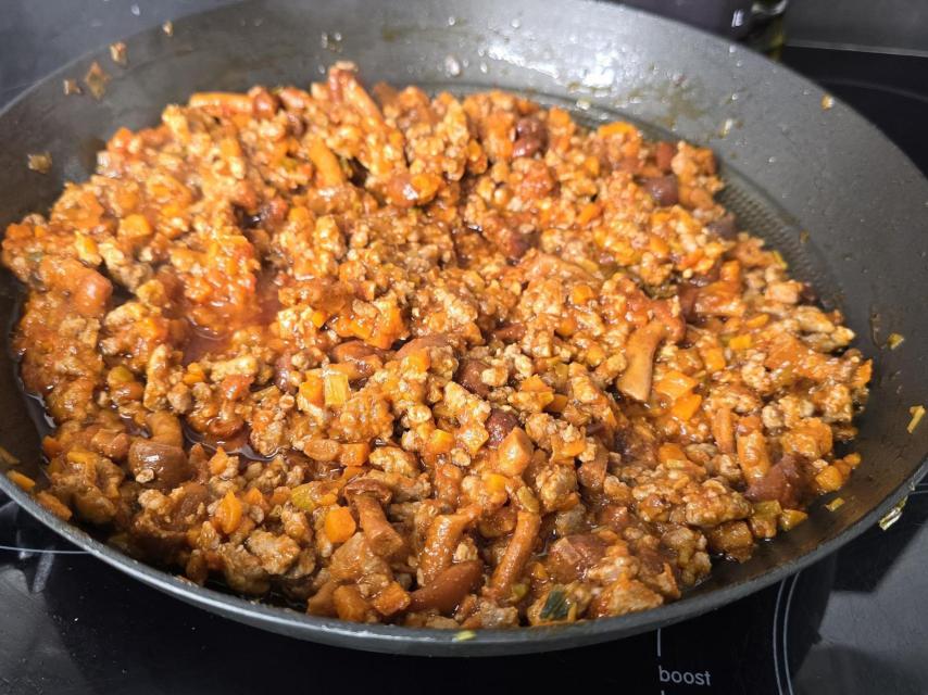 Relleno de los pimientos.