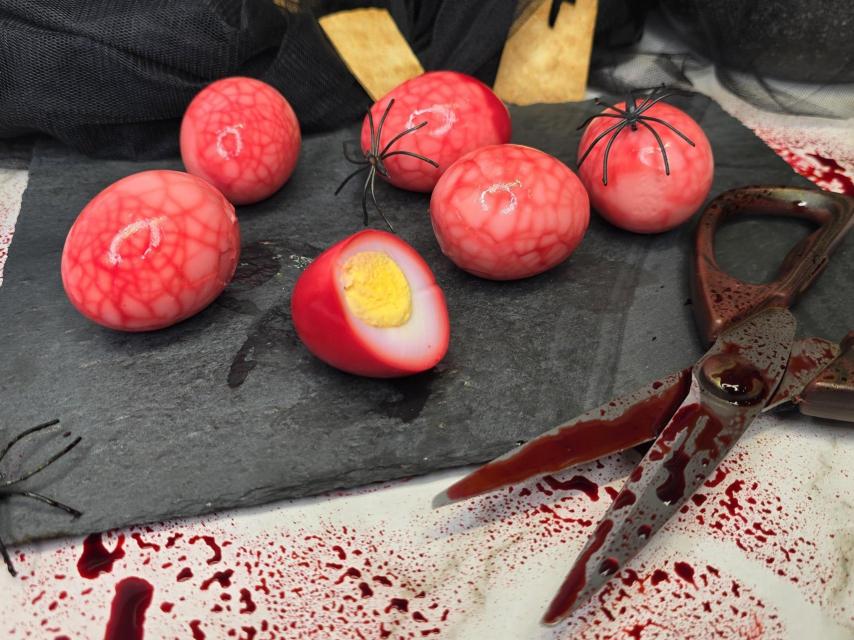 Elaboración de los huevos.