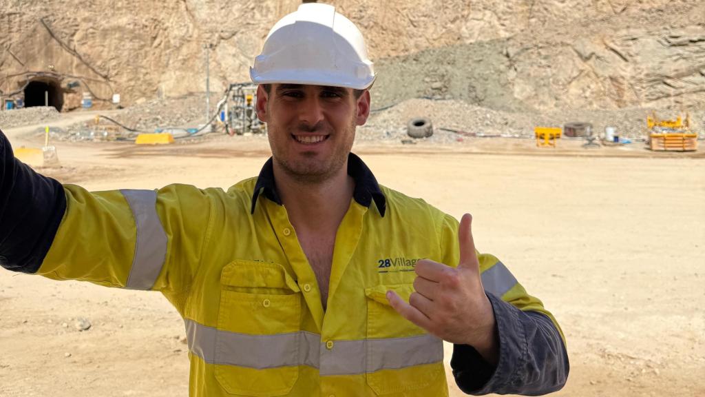 Guillem Clemente trabajando en las minas de Australia.