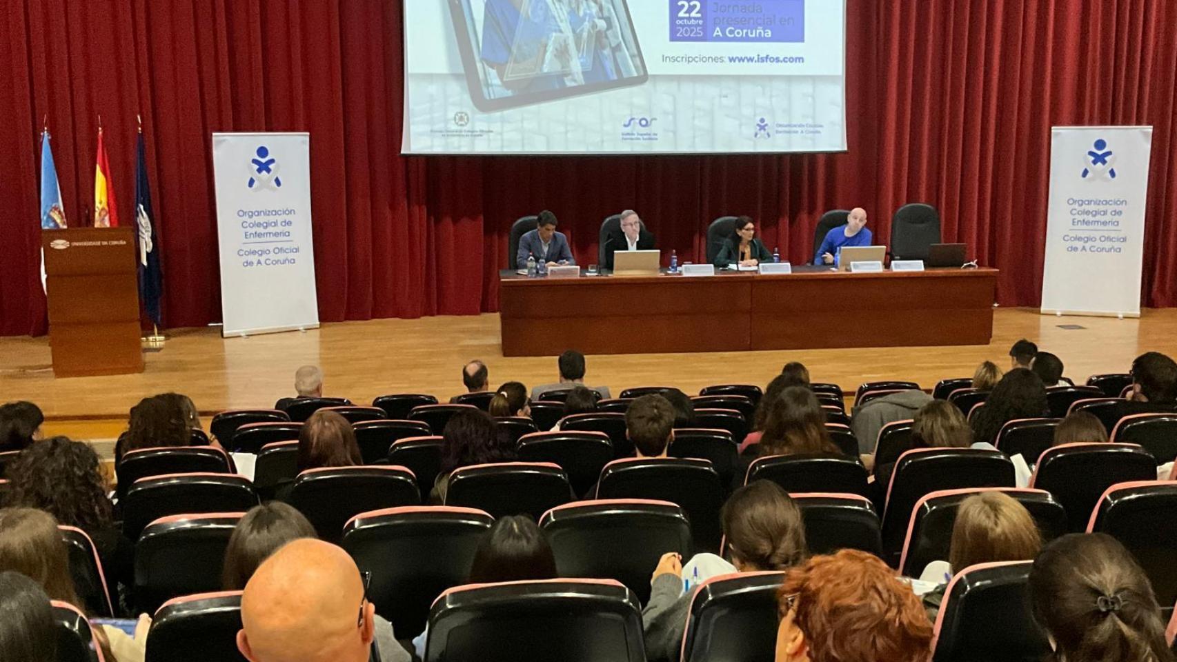 Imagen del evento organizado por el Colegio de Enfermería de A Coruña.