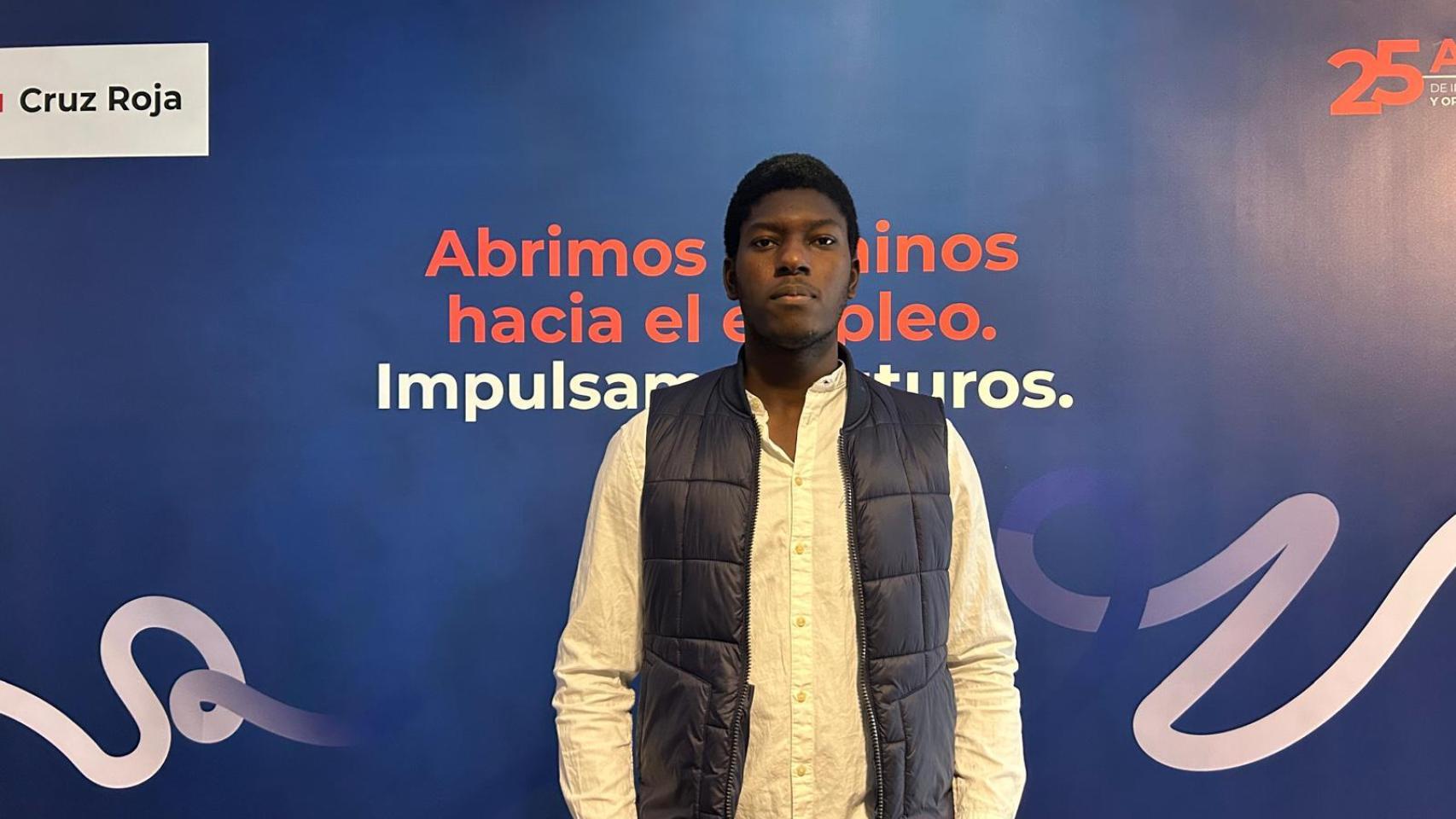Abodraman (23 años) usuario del Plan de Empleo de Cruz Roja.