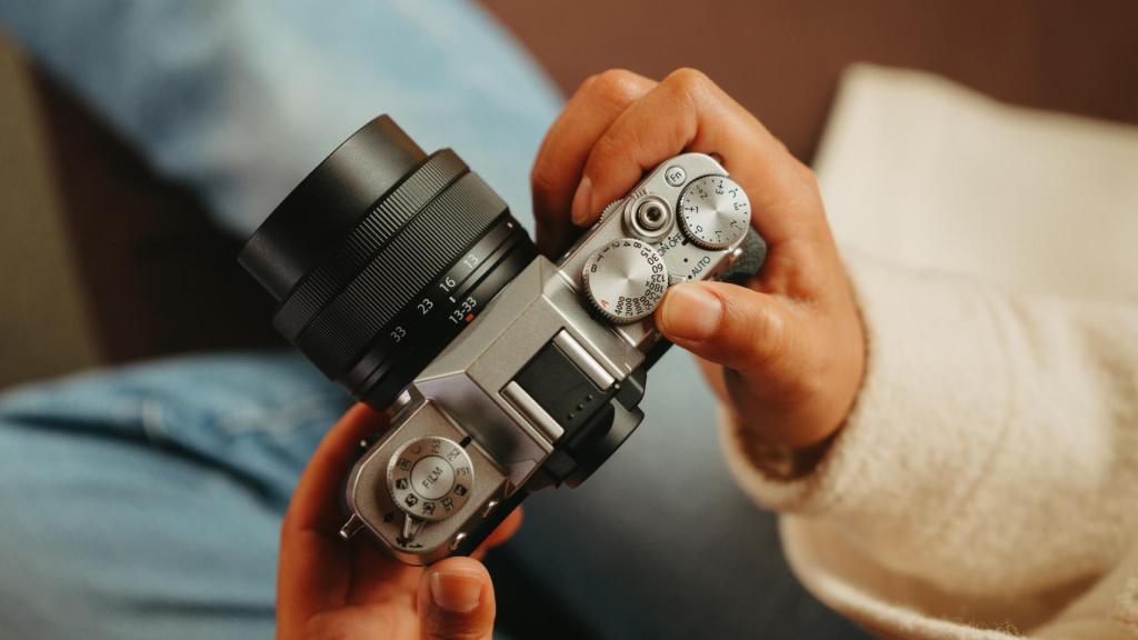 Dial de modos de simulación de película en la X-T30 III.