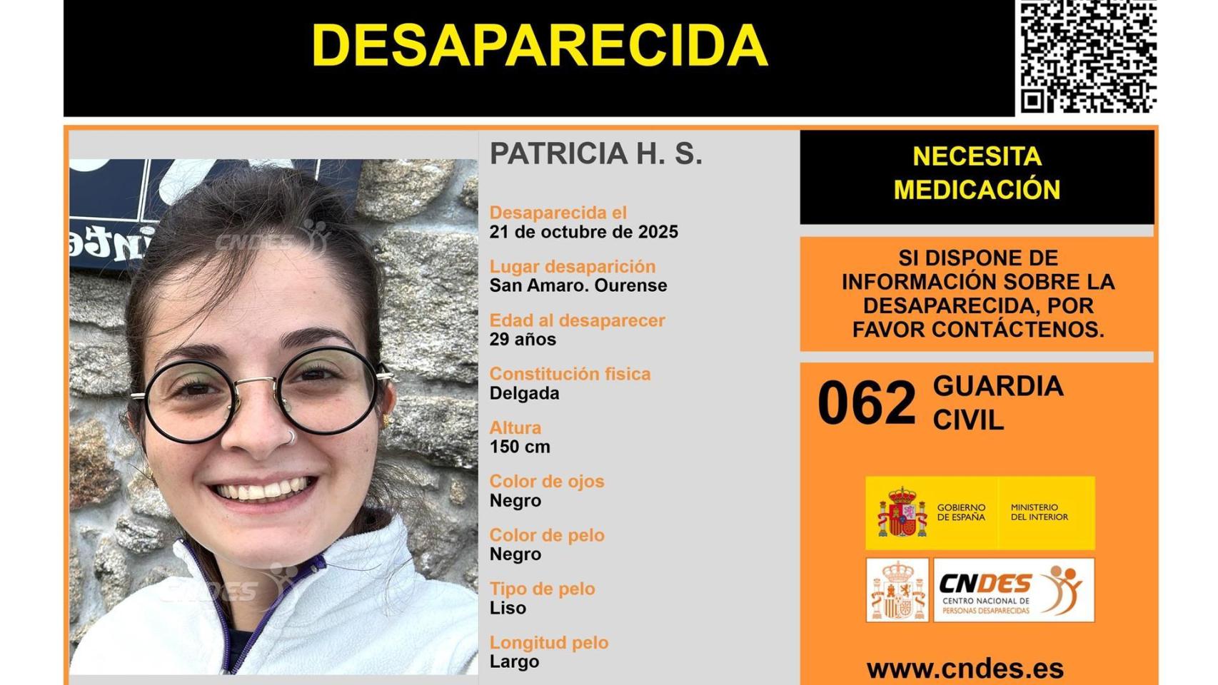Desaparecida una mujer de 29 años en San Amaro (Ourense)