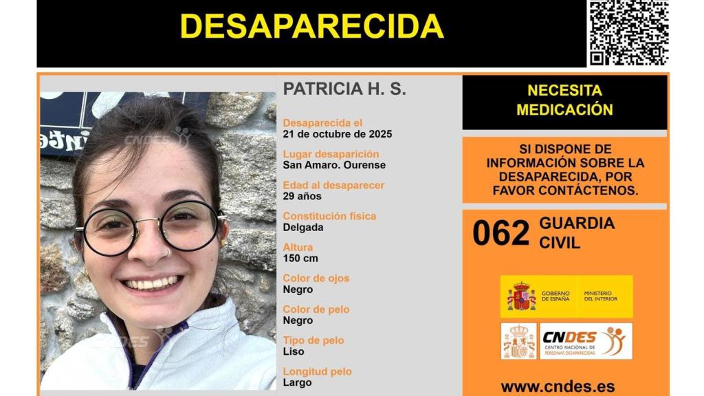 Desaparecida una mujer de 29 años en San Amaro (Ourense)