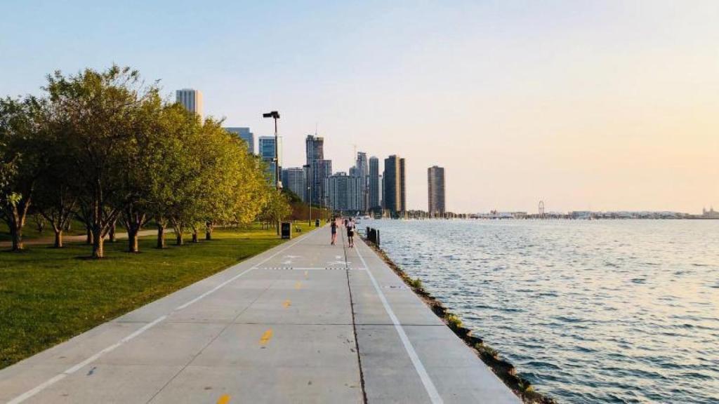 Lakefront Trail de Chicago. EE
