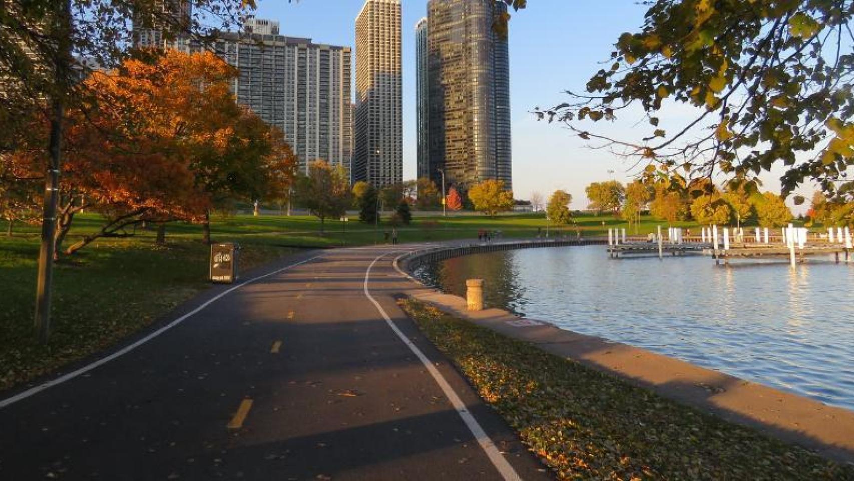Lakefront Trail de Chicago. EE