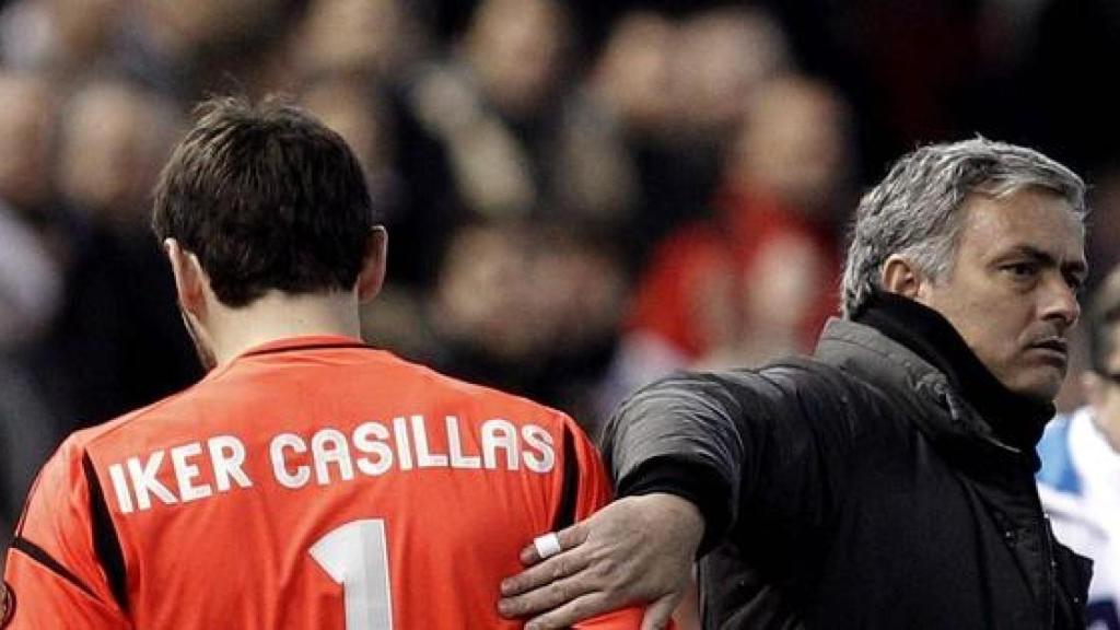 Casillas y Mourinho, en el Real Madrid.