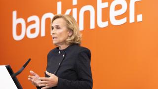 Gloria Ortiz, consejera delegada de Bankinter, durante la presentación de resultados del tercer trimestre de 2025.