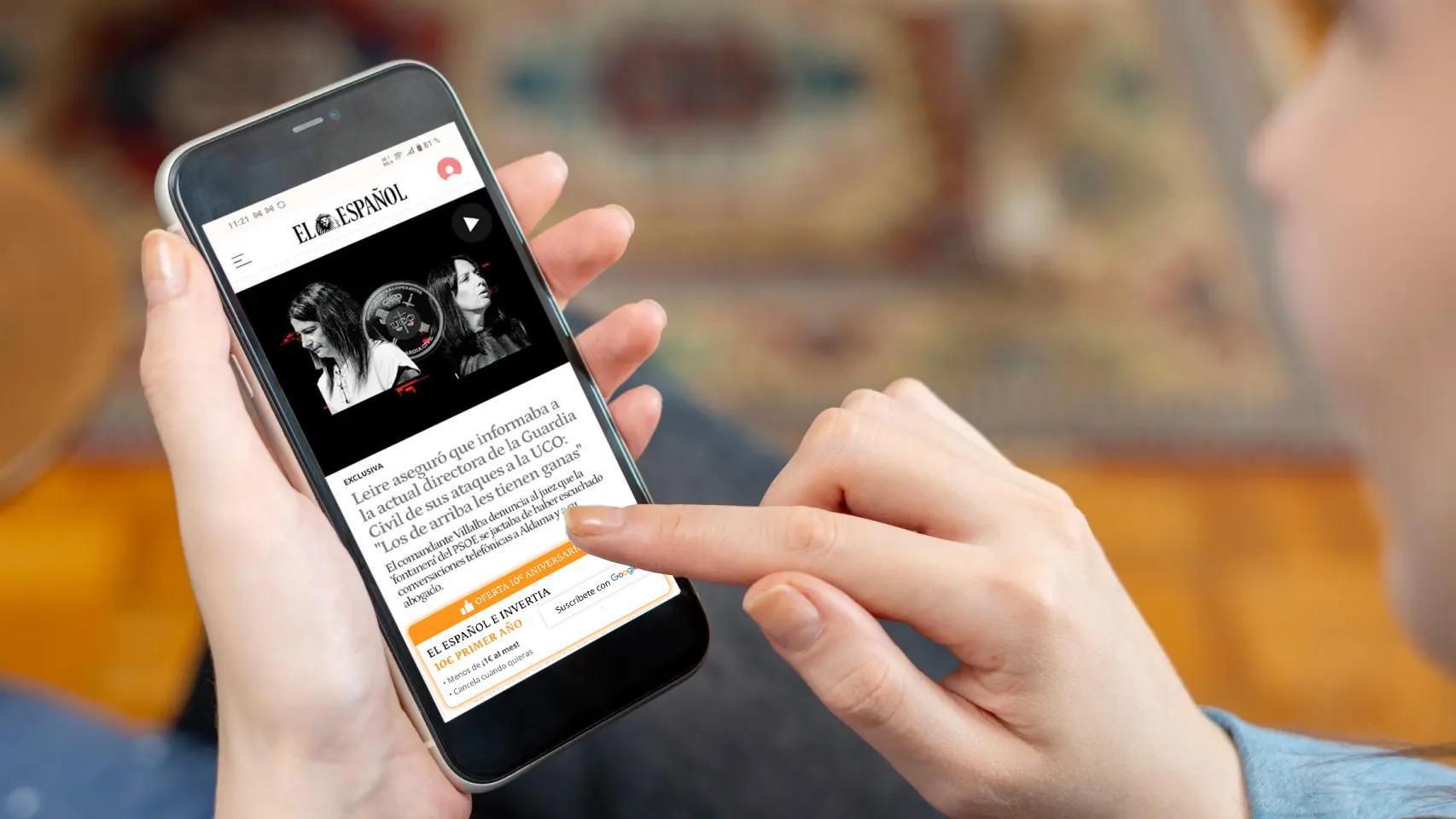 Así pueden los suscriptores de EL ESPAÑOL vincular su cuenta con Google para acceder a las noticias de forma más cómoda