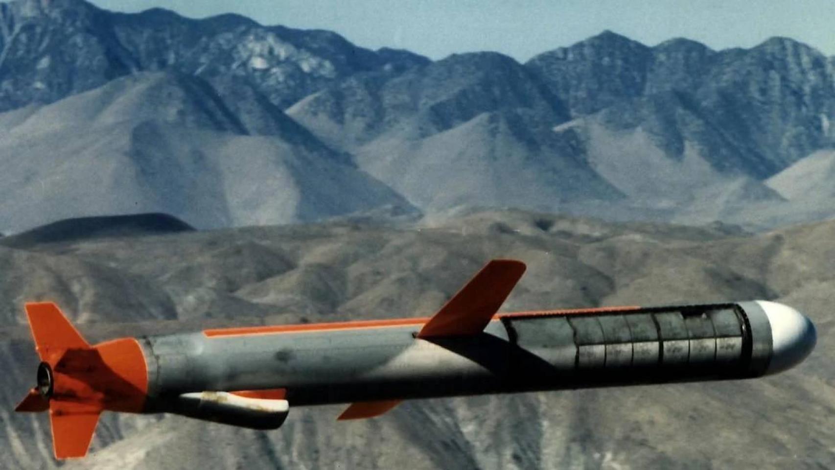 Un misil de crucero Tomahawk, capaz de alcanzar miles de kilómetros.