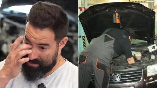 Toni, mecánico, dirige el autotaller Antonio Viñes Simón