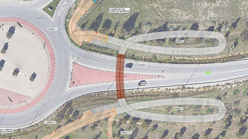 La nueva pasarela de Boadilla.