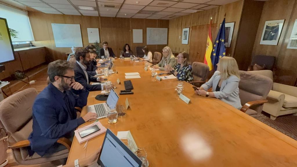 Reunión de la consejera de Agricultura, Ganadería y Desarrollo Sostenible, Mercedes Morán, con el secretario de Estado de Energía, Joan Groizard.