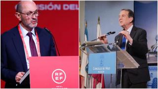 Caballero y Louzán se vuelven a enzarzar con Vigo en el foco como sede del Mundial 2030