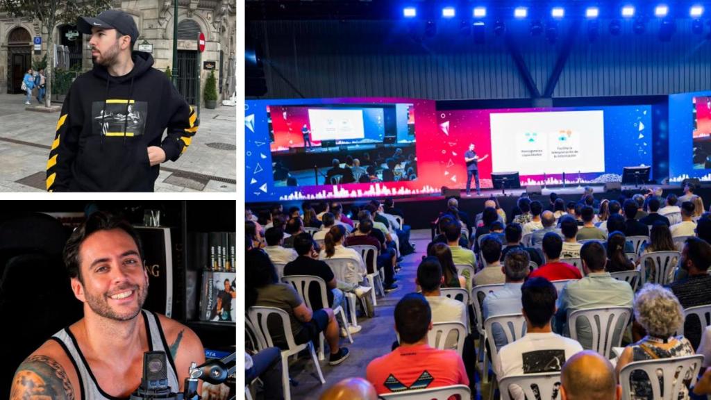 Un montaje de imágenes del Talent Land, Willyrex y Jordi Wild.