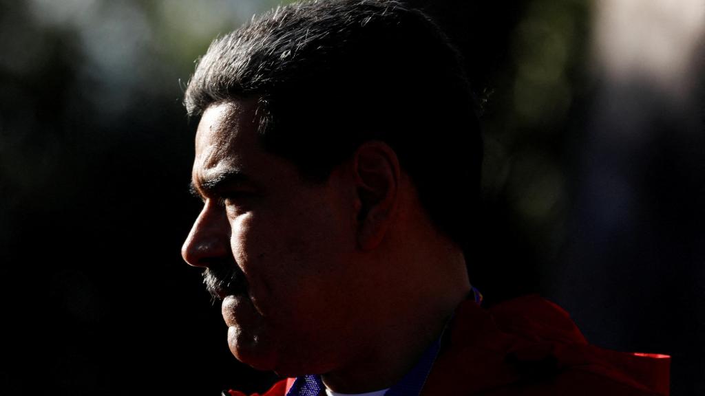 Maduro, durante una concentración por los indígenas en Caracas.