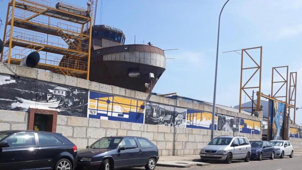 El astillero Cardama.