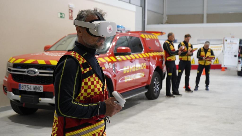 Bomberos de la Diputación de Segovia, entrenando con realidad virtual