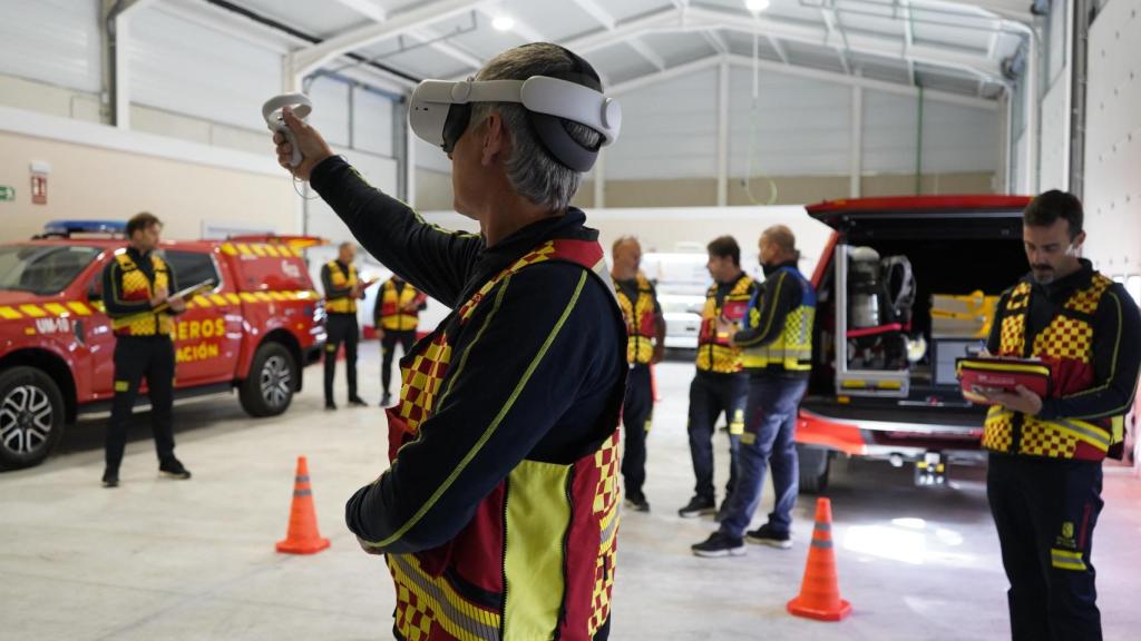 Bomberos de la Diputación de Segovia, entrenando con realidad virtual
