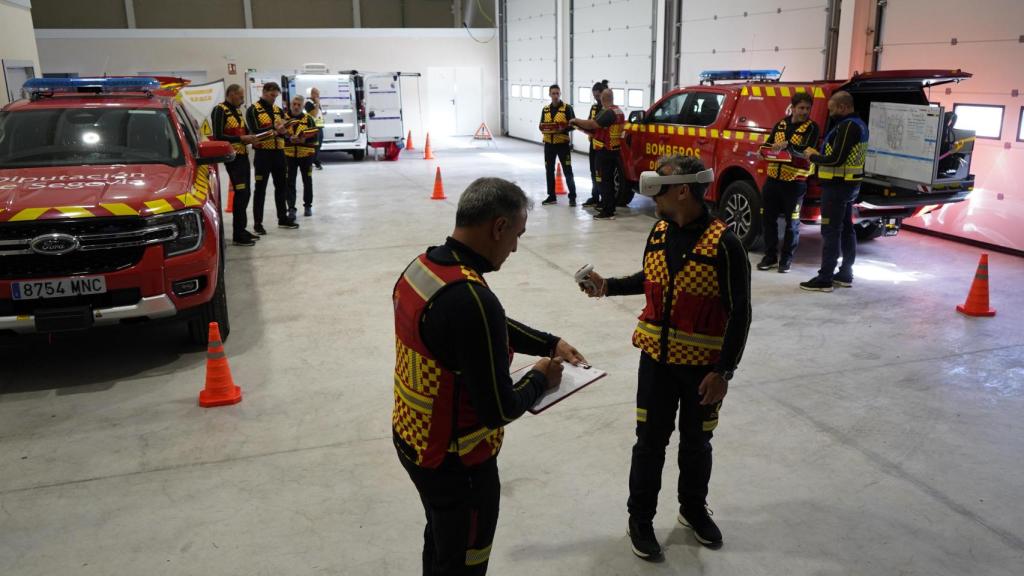 Bomberos de la Diputación de Segovia, entrenando con realidad virtual