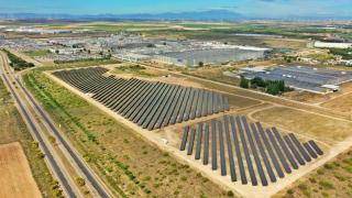 Entorno de la fábrica de Stellantis en Figueruelas (Zaragoza).