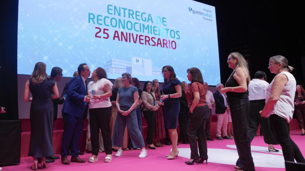 Emotiva recogida de reconocimientos.