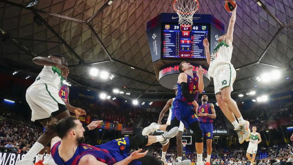Un instante del duelo entre el Barça y el Zalgiris.