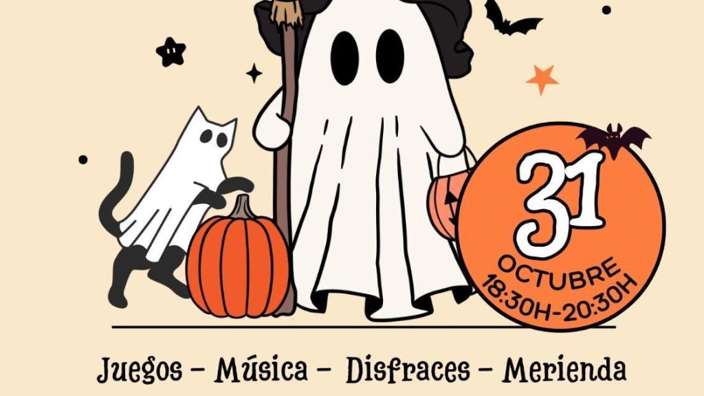 Cartel de la Fiesta de Halloween que se celebrará este año 2025 en Calaparc