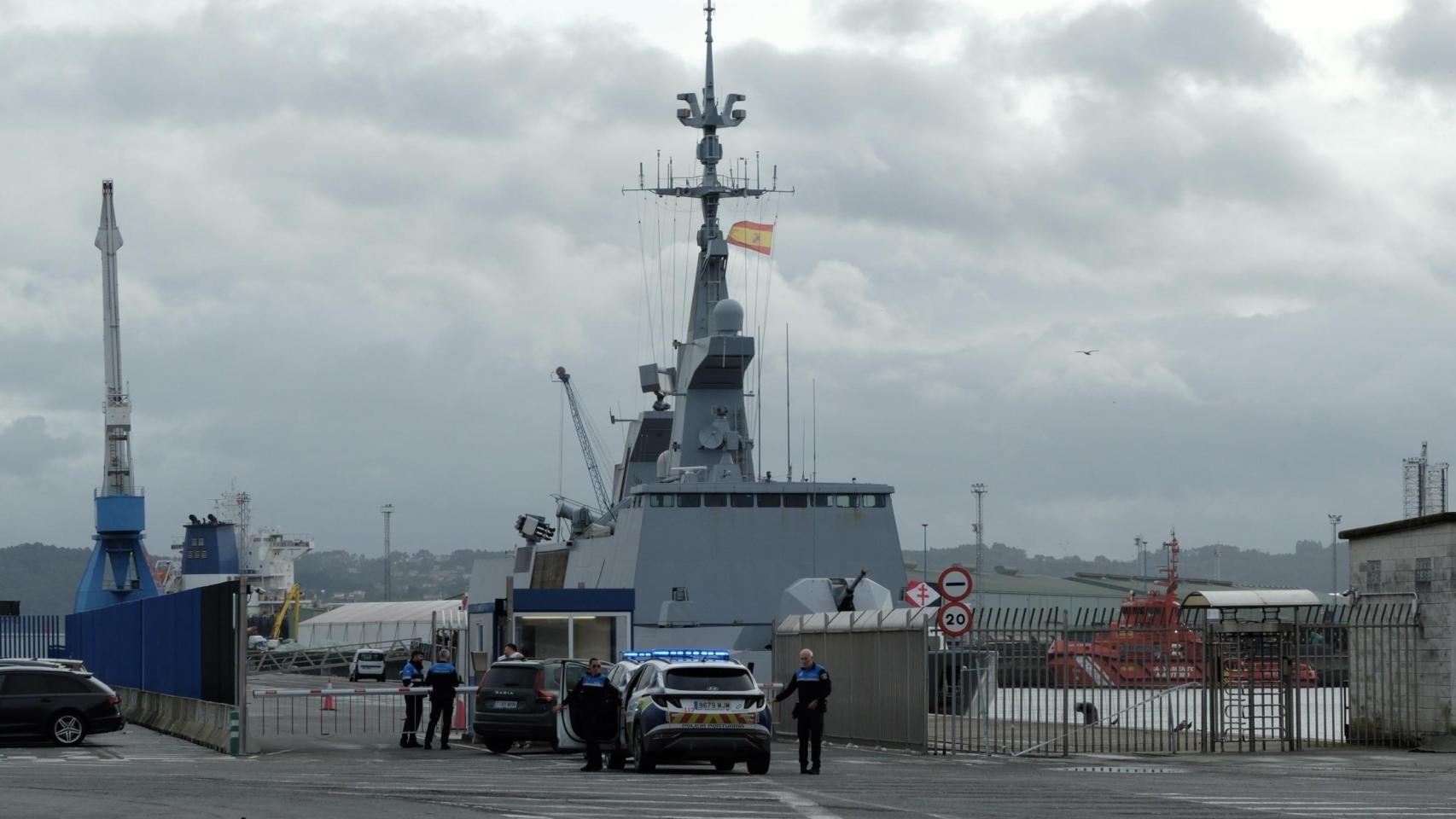 Operación antidroga en el puerto de A Coruña el 22 de octubre.