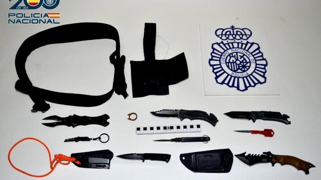 Elementos interceptados al detenido de Ciudad Real.