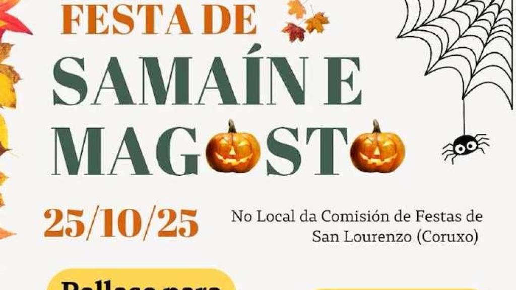 Cartel de la fiesta de Samaín que celebrará uno de los barrios de Vigo