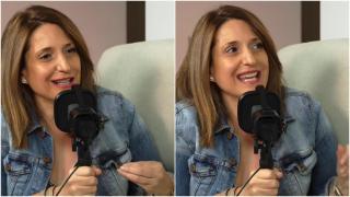 Paz de Roda en el podcast Noche para dos de Adrián Chico (captura).