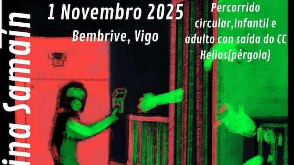 Cartel de la edición 2025 de la andaina de Samaín por el barrio de Bembrive