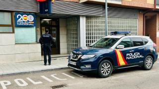 Un agente de la Policía Nacional en Medina del Campo