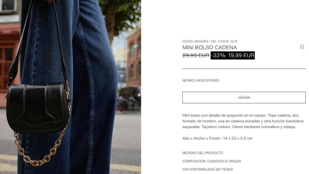 Mini bolso cadena. Ref. 6632/610/800