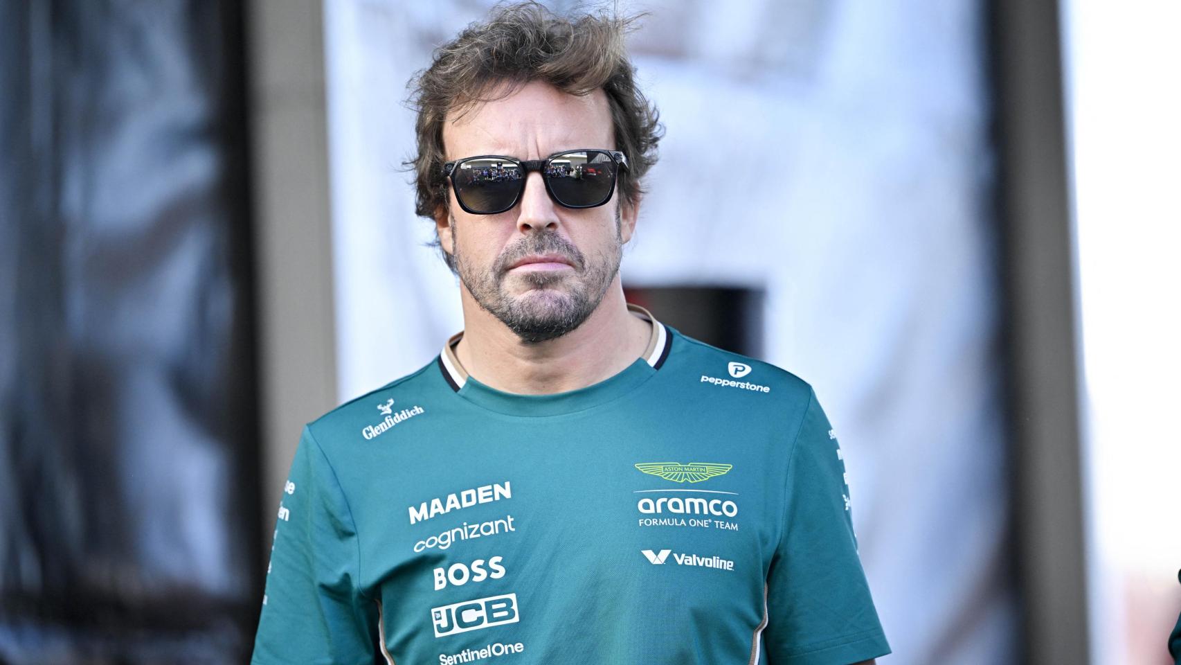 Fernando Alonso, durante el Gran Premio de Estados Unidos.