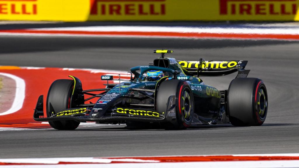 Fernando Alonso, durante el Gran Premio de Estados Unidos.