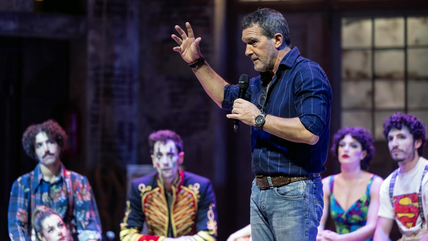 Antonio Banderas, en la rueda de prensa de este viernes.